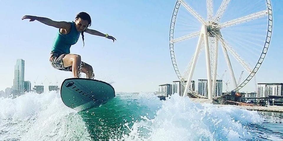 Dubai Marina Wakesurfing or Wakeboarding Experience Gallery Image 2