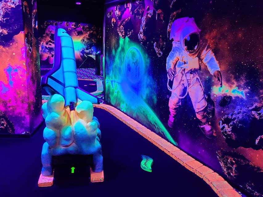 American Dream: Blacklight Mini Golf Entry Ticket Gallery Image 1