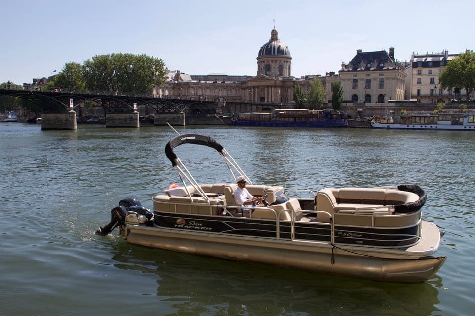 Seine River Private Guided Pontoon Boat Cruise - Image NaN