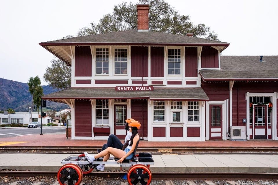 Ventura: Rail Bike Guided Tour with Farm Stand Stop - Image NaN