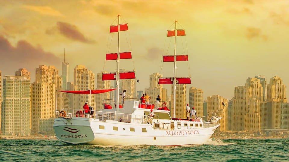 Dubai Marina: Sailing Tour with BBQ and Swimming Gallery Image 1