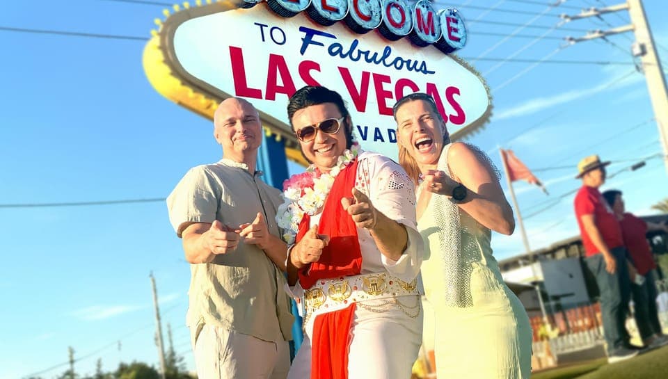 Elvis Wedding with Las Vegas Sign Photos Included - Image NaN