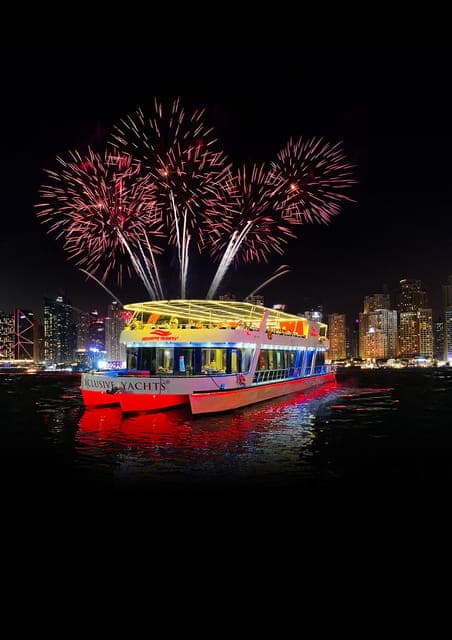 Dubai NYE Party Boat with Live DJ, Buffet, and Bar On Board Gallery Image 1