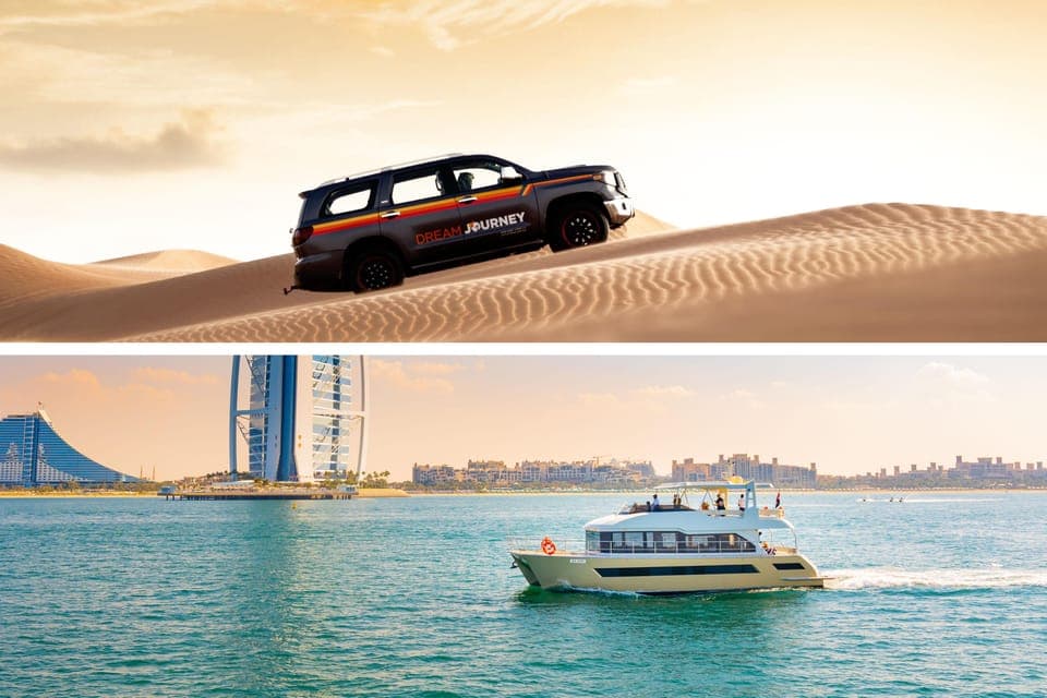 34. Dubai Waves & Dunes: Luxury Yacht Cruise w/ Red Dunes Safari - Image 34