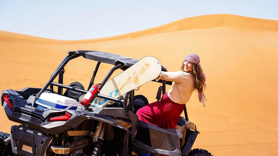 Buggy Dune Bashing, Sand Boarding, Camel Ride & Show Gallery Image 2