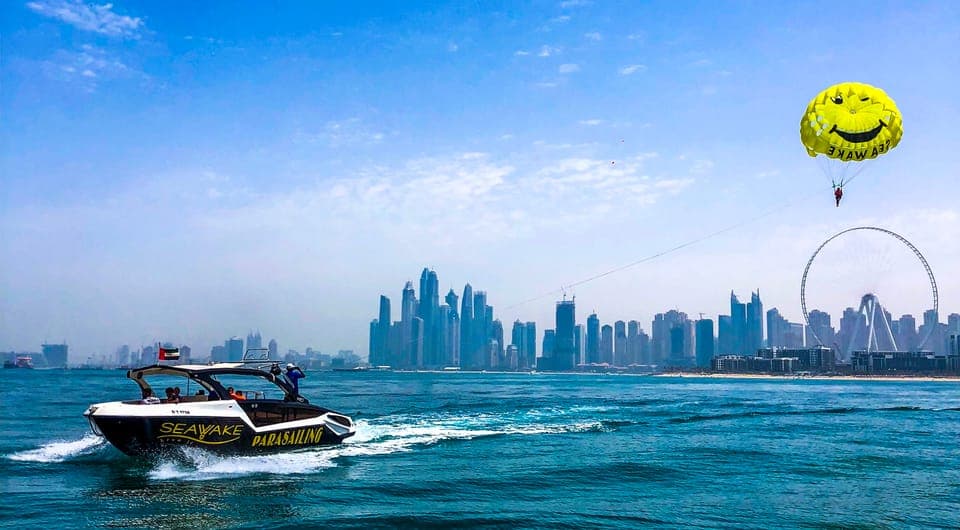 Dubai Jumeirah Parasailing adventure with breathtaking views Gallery Image 1