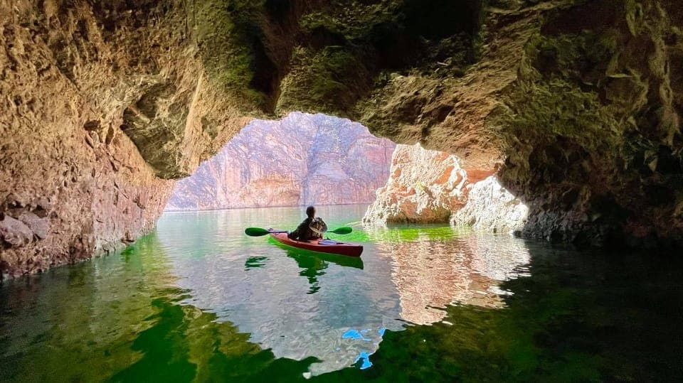 Shuttle from Las Vegas: Emerald Cave Kayak Tour & Beach time Gallery Image 4