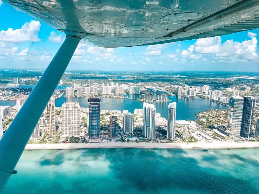 Miami Beach: South Beach Private Airplane Tour with Drinks Gallery Image 1