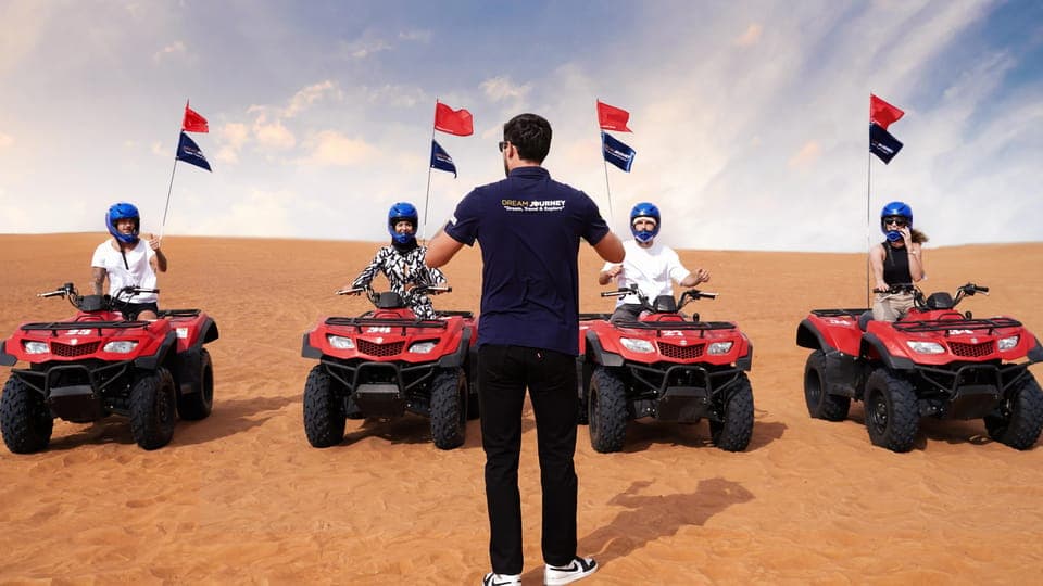 Dubai Desert Adventure: Red Dunes Guided Quad/Polaris & BBQ Gallery Image 3