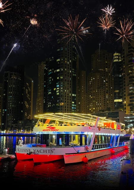 Dubai NYE Party Boat with Live DJ, Buffet, and Bar On Board Gallery Image 4