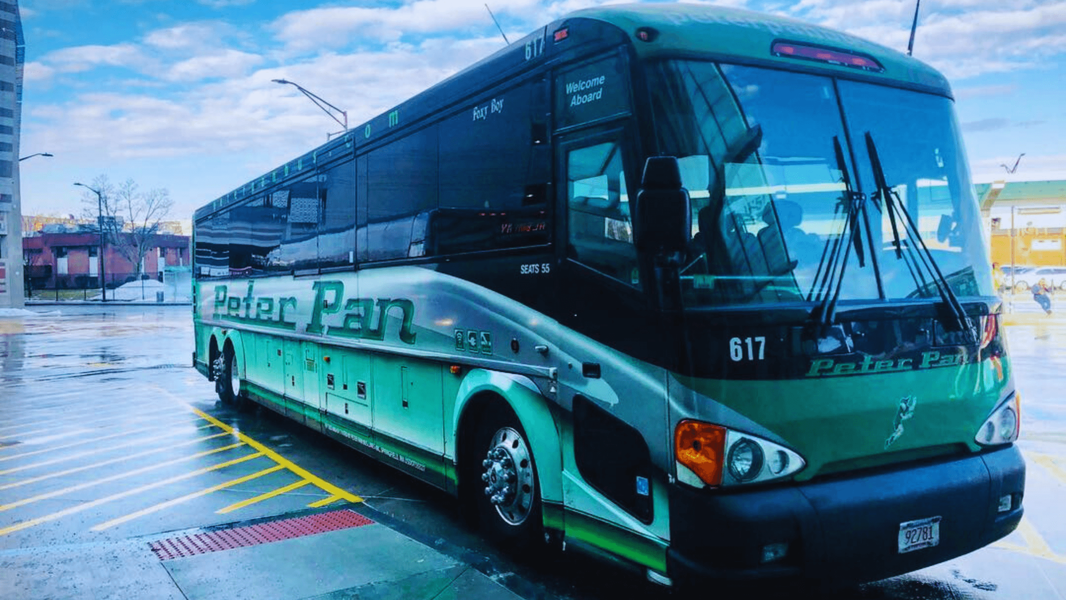 Peter Pan Bus background